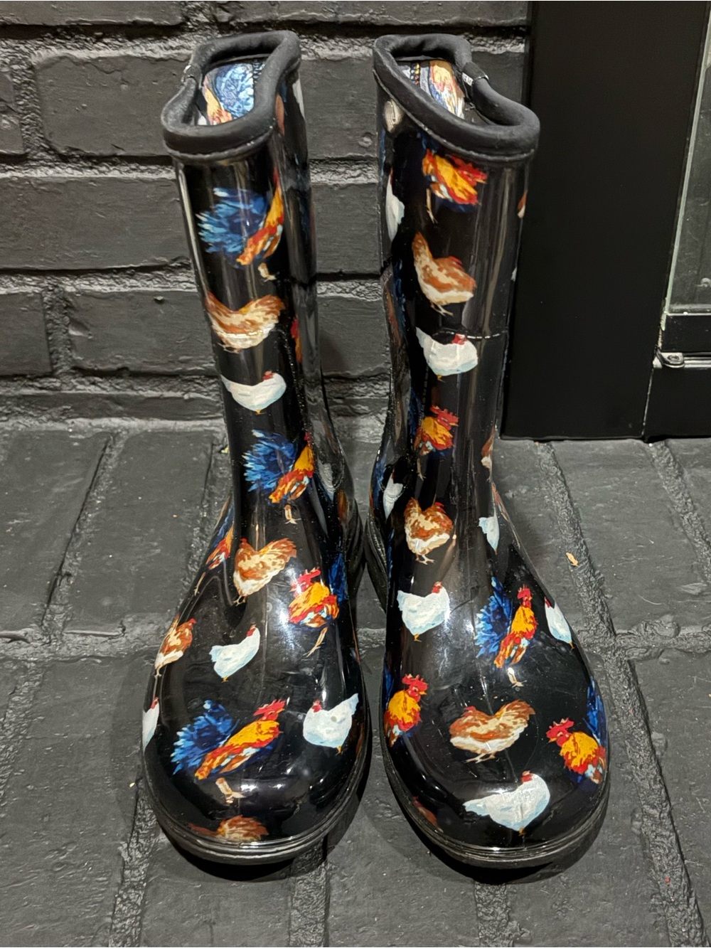 Sloggers Floral Navy Slip-On Shoes